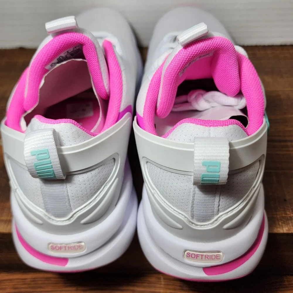 Women's Puma Softride Sneakers, Size 8, White & Pink - New whitout tags - Picture 7 of 11
